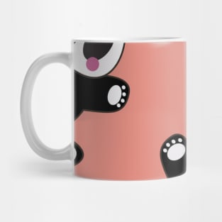 Cute Pandas Vector Art Kids Pattern Seamless Mug